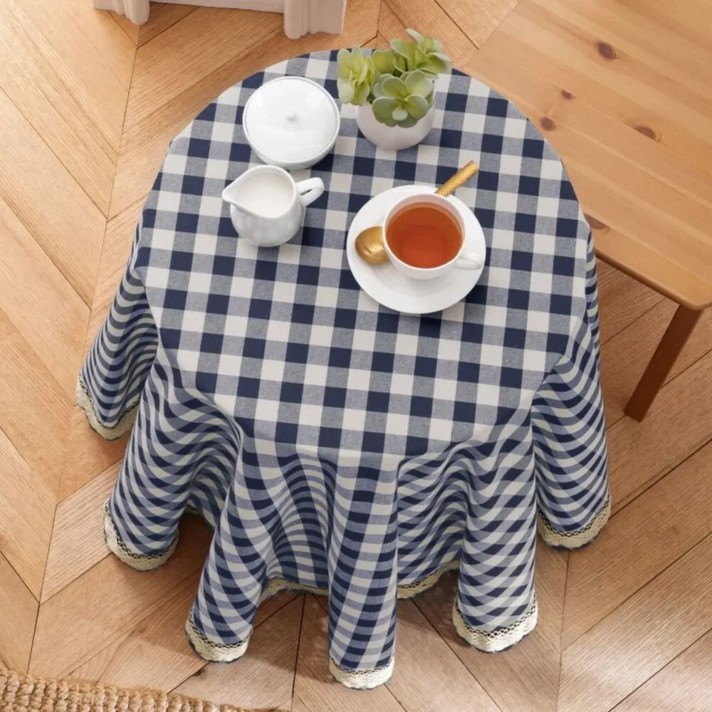 PowerSellerUSA Dining Table Cloth Elegant Buffalo Plaid Cloth for Dining Room or